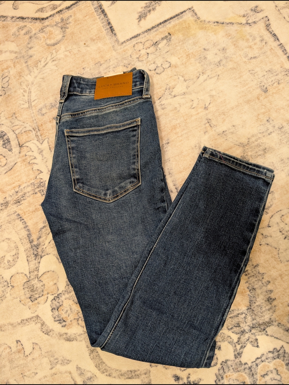 Lucky Brand Lolita Low Rise Skinny Jeans - Indigo Blue Wash
